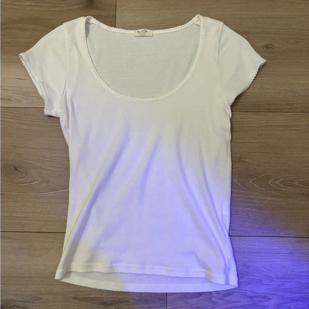 Brand New John Galt Basic White Tee